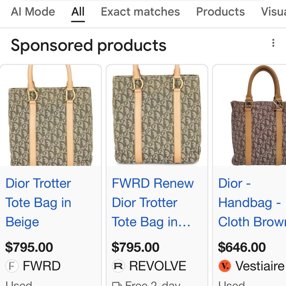 Christian Dior Saddle cloth handbag Dior in Beige and Brown Cloth Sz Sma… - Picture 11 of 12